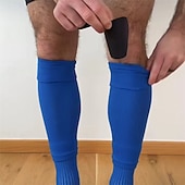 economico calzini da uomo-Per uomo 1 Paio Scaldamuscoli Nero Bianco Colore Semplice Vacanza Sport &amp; Outdoor Quotidiano Base Medio Primavera Autunno Moda Casual