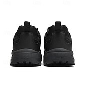 abordables Baskets-Homme Chaussures Décontractées Chaussures de randonnée Marche Occasionnel Cuir PU Maille Confortable Antidérapant Respirant À lacets Noir Jaune Vert Été Printemps