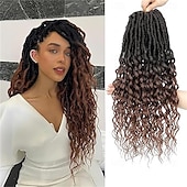 economico Capelli all&#039;uncinetto-Capelli all&#039;uncinetto per donne, locs finti profondi, capelli all&#039;uncinetto perfetti per l&#039;uso quotidiano o per eventi, locs all&#039;uncinetto per donne, locs morbidi, confezioni da 8 da 18 pollici,
