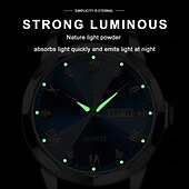 economico Orologi meccanici-Orologi da uomo di lusso, alla moda, originali, al quarzo, da polso, impermeabili, luminosi, con data e settimana.
