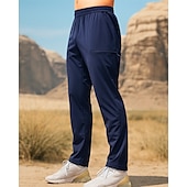 billiga Botten-Herr Vandringsbyxor vandringsbyxor Utomhus Normal Vattentät Snabb tork Lättvikt Andningsfunktion Byxa Elastisk midja Svart Marinblå Camping / vandring Golf Löpning S M L XL XXL