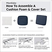 economico Copertura per Cuscini da Patio-Set di 14 fodere per cuscini impermeabili da esterno per patio, adatte a divani componibili in vimini e rattan da 6 posti, include 8 schienali e fodere per cuscini da patio resistenti allo sbiadimento