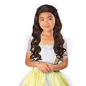 Kids Brown Enchanted Princess Wig Halloween Cosplay Party Wigs3