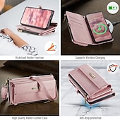 billige Samsung-etui-telefon Etui Til Samsung Galaxy S25 Ultra S24 S23 S22 S21 S20 Ultra Plus FE A53 A33 A23 A13 Lommebok-kortveske med nøkkelbånd Støtte Støtsikker TPU PU lær