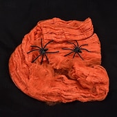 cheap Outdoor Decor-Halloween Spider Webs 1200 Sqft with 30 Fake Spiders Colorful Halloween Party Indoor and Outdoor Decorations Colored Stretch Cobwebs for Halloween Party Decorations Bar House
