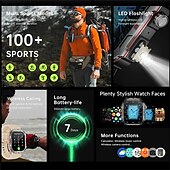 baratos Smartwatch-Relógios inteligentes esportivos c40pro com tela ultra grande, assistente de voz e controle de música, relógio inteligente com mostrador personalizado, relógios de pulso