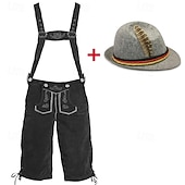 economico Uomini-Oktoberfest Lederhosen Cappello alpino Bavarese Tedesco Alpino Prati Per uomo Feste Festa della birra Panno in stile tradizionale