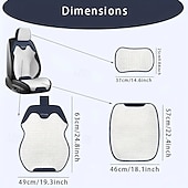 cheap Car Seat Covers-High-End Comfortable Car Seat Cover  Universal Type Compatible with Airbags Suitable for Sedans Trucks Vans SUVs All Season Universal Combination Set Black and Gray and White