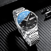 abordables Relojes de Cuarzo-827 Nuevo reloj de moda para hombre, resistente al agua y con luz nocturna, ideal para estudiantes, reloj de moda de tendencia lujosa para hombre.