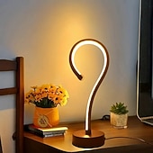 abordables Lampes de Table-Lampe de bureau créative en forme de point d&#039;interrogation pour salon, chambre à coucher, lumière tricolore, moderne et contemporaine, alimentée par USB pour chambre à coucher &lt;5v a / b
