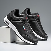 tanie Casualowe sneakersy-męskie brązowe i granatowe trampki Air Cushion – oddychające, lekkie buty sportowe z amortyzacją do codziennych spacerów, ćwiczeń na siłowni i podróży po mieście