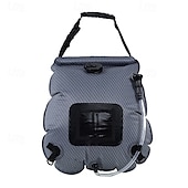 economico Accessori da campeggio-Borsa doccia solare portatile per campeggio, doccia riscaldata dal sole con indicatore di temperatura, doccia esterna a prova di perdite per escursionismo, spiaggia, viaggio &amp;uso di emergenza