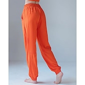 levne Jóga kalhoty a Bloomers-Dámské Fitness kalhoty Kalhoty na pilates Kalhoty na jógu S kapsami Ochrana proti slunci Lehká váha Vysoký pas Tělocvična Pilates Zumba Spodní část oděvu Pevná barva Tmavě šedá Černá Růžová Podzim