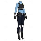 preiswerte Paar- und Gruppenkostüme-Tierdetektiv Polizei Hase Outfits Kostüm Bodysuits Abenteuerfilm Cosplay for Unisex Kinder Erwachsene Halloween Karneval Leistung Pädagogisches Ankleiden Verkleidung für Schulveranstaltungen