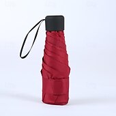 baratos Chapéus de Chuva-guarda-chuva de viagem compacto, estrutura de 5 camadas à prova de vento, guarda-chuva dobrável leve de secagem rápida com caixa de presente, proteção portátil para todas as condições climáticas, cabe