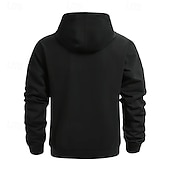 levne pánské základní mikiny s kapucí-Pánské Kapuce Mikina s kapucí na zip Černá Fialová Námořnická modř Khaki Světle šedá Kapuce Bez vzoru Kapsy Sporty a outdoor Denní Dovolená Polyester Šik ven Základní Na běžné nošení Jaro Podzim