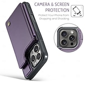 お買い得  iPhone用ケース-電話 ケース 用途 iPhone 16 Proマックス iPhone15 iPhone 14 13 12 11 Pro Max Plus フリップカバー キックスタンド 耐衝撃 TPU PUレザー