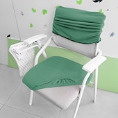 cheap Chair Cover-Waterproof Dining chair Cover For Home Polar Fleece Fabric Chair Cover Stretch Slipcovers Seat Chair Covers