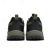 abordables Baskets-Homme Chaussures Décontractées Chaussures de randonnée Marche Occasionnel Cuir PU Maille Confortable Antidérapant Respirant À lacets Noir Jaune Vert Été Printemps