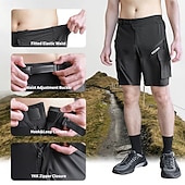 billiga Shorts, tights och byxor för män-WOSAWE Herr Dam Ensfärgat Cykelvägshorts Cykelbyxor Cykelshorts Cykel Shorts MTB-shorts Slapp form Bergscykling Vägcykling sporter Dragkedja fram Reflexremsa Bekväm Elastisk Mörkgrå Svart Kläder