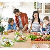 abordables Ustensiles et gadgets de cuisine-Couvercle pour micro-ondes pour aliments, couvercle à vapeur résistant aux hautes températures avec conception à injection d&#039;eau, protection anti-éclaboussures retenant l&#039;humidité pour le chauffage et
