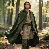 abordables Capas &amp; Capa-Medieval Traje de sudaderas con capucha Normal Moda Sin Cuello Adultos Adulto Capa Todas las Temporadas