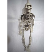 お買い得  ハロウィン-ハロウィンバーゴーストハウス脱出ゲームシミュレーションプラスチックスカルスケルトン小道具装飾