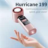 cheap Fans-Handheld Small Fan Portable New Charging Turbine Outdoor High-speed Violent Ice-compressed Cooling Fan