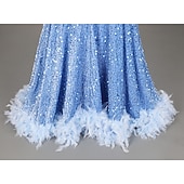 abordables Robes de Soirée Sirène-Robe de soirée sirène  trompette élégante robe formelle bal traîne balayage  brosse sans manches col rond sequin dos nu avec applications en sequins