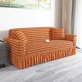 cheap Sofa Cover-3D Bubble Lattice Elegant Stretch Sofa Cover Loveseat Cover Couch Cover Spandex Elastic Sofa Slipcover Protector with Skirt