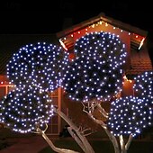 economico Strisce LED-Catena luminosa a LED con rete fatata da 1,5 m*1,5 m / 1,5 m*4,5 m / 3 m*3 m / 6 m*4 m / 8 m*10 m, scelta di luci flessibili per le vacanze, illuminazione colorata per Natale, luci decorative per