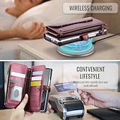 Χαμηλού Κόστους Samsung Θήκη-τηλέφωνο tok Για Samsung Galaxy Z Fold 7 Θήκη κάρτας πορτοφολιού Φερμουάρ Προστατευτικό για όλο το σώμα με τον Lanyard TPU PU δέρμα