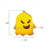 economico Indoor &amp; Party Lighting-6PCS Halloween Ghost Lights Battery Powered Holiday Party Decorations Home Decor