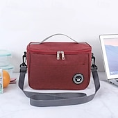 cheap Luggage &amp; Travel Storage-Lunch Bag for Women and Men for Back to School Office Picnic Hiking Beach New Insulated Tote Portable Bento Bag for Work Fresh Keeping Food Container Lunch Box Bag