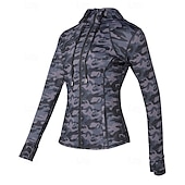 abordables Vestes de course-Femmes Veste de course Veste d&#039;extérieur Veste à capuche Cordon de serrage manche longue Top Athleisure Protection solaire Coupe-vent Extérieur Course Yoga Tenue de sport Tenues de Sport Blanche Vert