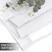 ieftine Perdele &amp; Draperii-Perdele transparente albe cu buzunar pentru tijă, pentru sufragerie, lungime de 119 cm, panou din voal solid, cu frunze, filtru de lumină pentru intimitate, pentru dormitorul copiilor, fiecare panou