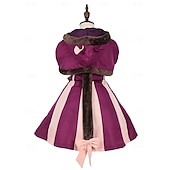 economico Costumi per bambine-Alice nel paese delle meraviglie Fiaba Gatto del Cheshire Vestito Costume Personaggi dei libri di fiabe Carino Cosplay di film for Ragazze Bambini Halloween Carnevale Giornata mondiale del libro