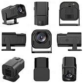 abordables Proyectores-2025 nuevo y1s mini proyector lcd de alta definición adecuado para cine en casa y campamentos al aire libre control remoto inalámbrico reproducción de la misma pantalla en teléfonos móviles con