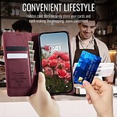 cheap iPhone Cases-Phone Case For iPhone 16 Pro Max Plus iPhone 15 14 Pro Max Plus iPhone 13 12 Pro Max Mini Wallet Case with Stand Holder Magnetic Card Slot Retro TPU PU Leather