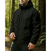 abordables Vestes imperméables-Homme Coupe-Vent Veste de randonnée Imperméable Extérieur Imperméable Coupe-vent Léger Tenues de randonnée Vêtements de randonnée Printemps Automne Top Camping / Randonnée / Spéléologie Course Noir
