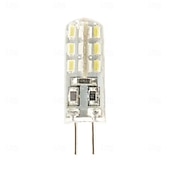 cheap LED Bi-pin Lights-10Pcs Dimmable G4 Led Bulb 2W 3W DC12V 3014SMD Silicone Lamp Warm white/White l 360 Degree Angle LED Light
