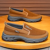 Недорогие Туфли-слипоны для повседневной носки-мужские кроссовки с мягкой подошвой, легкие повседневные мокасины для путешествий, работы и повседневного комфорта