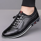 abordables Baskets-Baskets décontractées en similicuir texturé pour homme – chaussures à lacets légères pour la marche quotidienne, les voyages et le style urbain du week-end