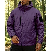 abordables Vestes imperméables-Homme Coupe-Vent Veste de randonnée Imperméable Extérieur Imperméable Coupe-vent Léger Tenues de randonnée Vêtements de randonnée Printemps Automne Top Camping / Randonnée / Spéléologie Course Noir