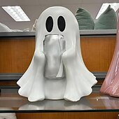 お買い得  ハロウィンの吊るし飾りとテーブルトップ装飾-ハロウィン コーク ゴースト かわいい ゴースト ドリンクホルダー プラスチック缶ホルダー いつでも交換可能 デザイン 遊び心のある 不気味 な コーク用 デスクトップ装飾 &amp;ソーダ缶