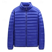 abordables Chaquetas acolchadas-Hombre Chaqueta acolchada Chaqueta de Invierno Al aire libre Térmico Templado Trajes de senderismo Ropa de senderismo Invierno Camiseta Camping / Senderismo / Espeleología Viaje Negro Borgoña Azul