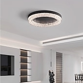 abordables Luces de techo regulables-Lámpara de araña moderna de lujo regulable con control remoto, lámpara de techo de acero inoxidable, lámpara de araña larga para sala de estar, restaurante, luz LED de 110-240 V