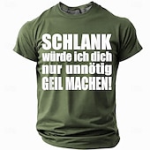 ieftine Tricouri amuzante pentru bărbați-Bărbați Argou amuzant Germană Tricou Manșon scurt Tricou Tipărire 3D Stil Nautic Cămașă Modă Zilnic De Bază Stradă Casual Zilnic Negru Roșu-aprins Albastru piscină Vară Primăvară Toate Sezoanele