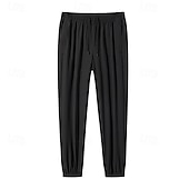 baratos Partes inferiores-Homens Calça Cargo Calças de Trilha Calça Jogger Calças De Chuva Para Trilha Verão Ao ar livre Normal Secagem Rápida Refrescante Respirável Calças Com Cordão Bolsos Cintura elástica Preto Cinza Escuro