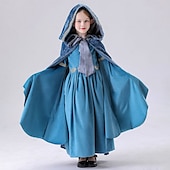 preiswerte Outfits-Retro Vintage Mittelalterlich Renaissance Kleid Umhang Tunikakleid Wikinger Keltischer Ritter Elfen A-Linie Mädchen Keltisch Vikinger Fantasie Halloween Karneval Leistung Party LARP Kinder Kleid
